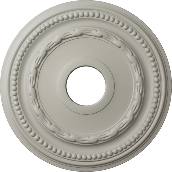 Ekena Millwork Federal Ceiling Medallion (Fits Canopies up to 8 1/2"), 15 3/8"OD x 3 5/8"ID x 1"P, Pot of Cream CM15FEPCF - main